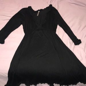 Black cotton dress